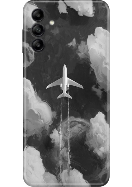Samsung Galaxy A17 Kılıf Desenli Baskılı Tpu Rubber Kapak Bulutların Arasında