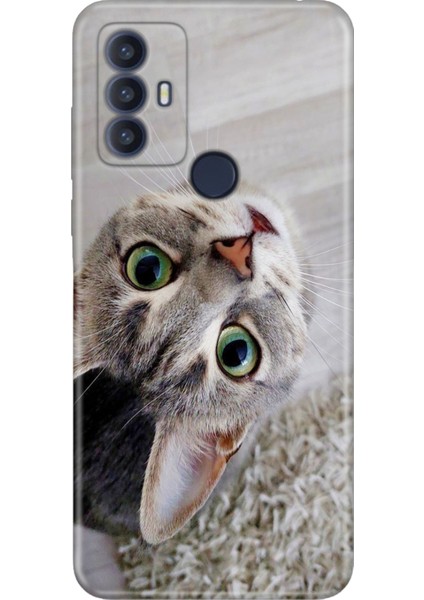 Tcl 30 Se Kılıf Desenli Baskılı Tpu Rubber Kapak Evdeki Kedi