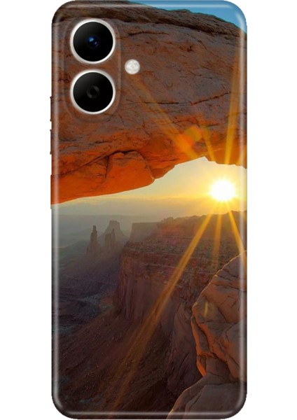 Tecno Spark Go 2 Kılıf Desenli Baskılı Tpu Rubber Kapak Sun