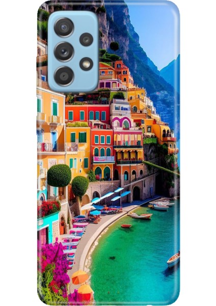 Samsung Galaxy A32 4g Kılıf Desenli Baskılı Tpu Rubber Kapak Portofino