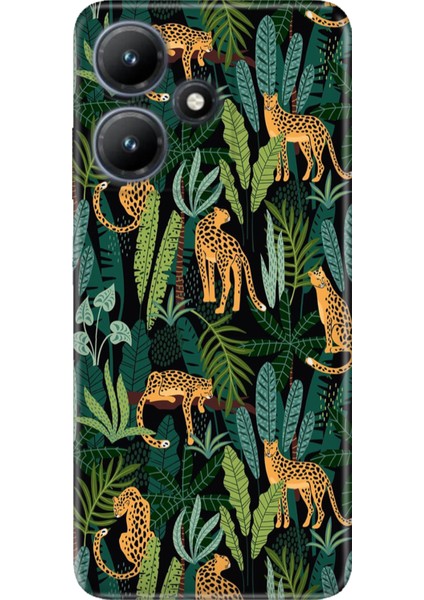 Infinix Hot 30I Kılıf Desenli Baskılı Tpu Rubber Kapak Vahşi Sanat