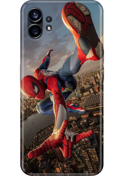 Nothing Phone 1 Kılıf Desenli Baskılı Tpu Rubber Kapak Spiderrr