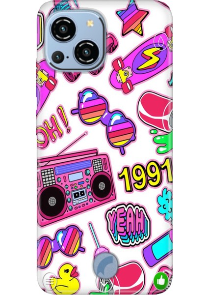 Reeder S23 Pro Max Kılıf Desenli Baskılı Tpu Rubber Kapak 90LAR