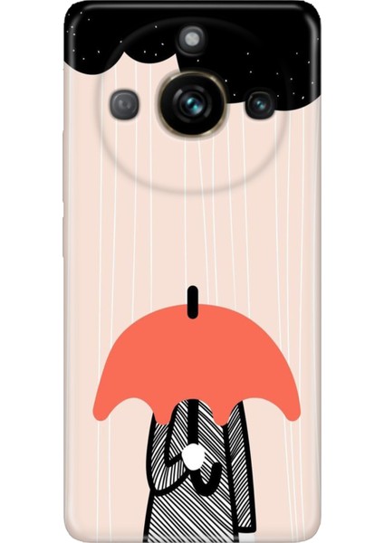 Realme 11 Pro Kılıf Desenli Baskılı Tpu Rubber Kapak Yağmur