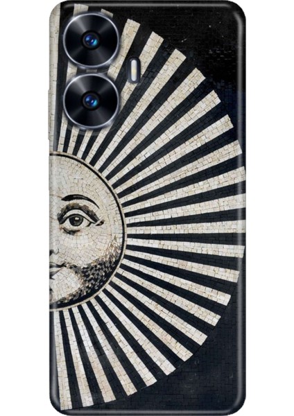 Realme C55 Kılıf Desenli Baskılı Tpu Rubber Kapak Roma Seramik