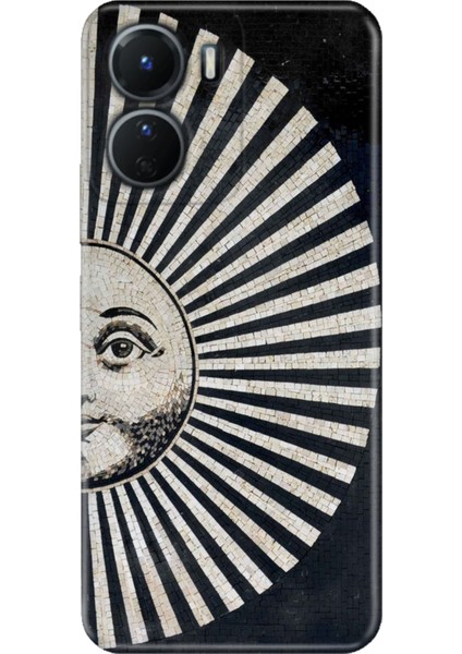 Vivo Y16 Kılıf Desenli Baskılı Tpu Rubber Kapak Roma Seramik