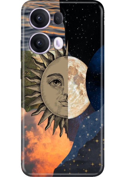 Oppo Reno 13 Pro Kılıf Desenli Baskılı Tpu Rubber Kapak Sunny