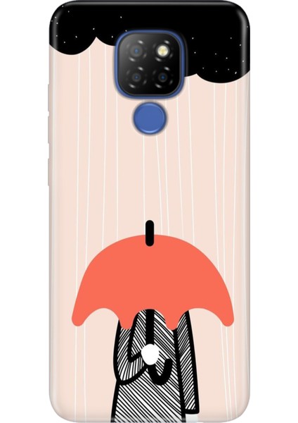 General Mobile Gm 20 Kılıf Desenli Baskılı Tpu Rubber Kapak Yağmur