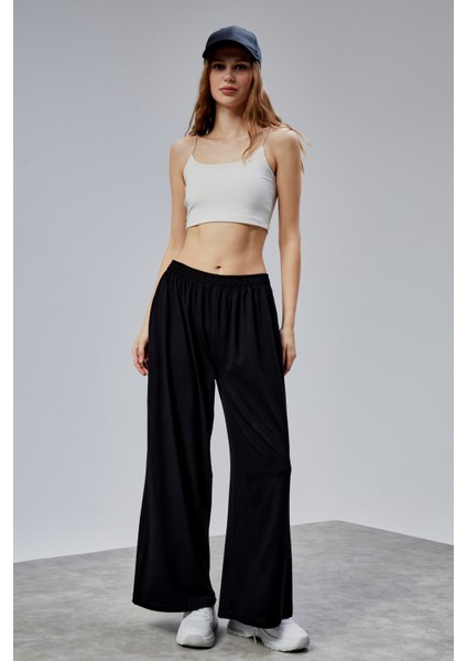 Kadın Lastikli Yüksek Bel Palazzo Pantolon fiyatları