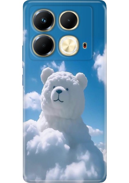 Infinix Note 40 4g Kılıf Desenli Baskılı Tpu Rubber Kapak Teddy Cloud