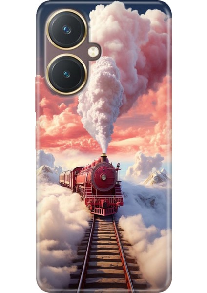 Vivo Y27 Kılıf Desenli Baskılı Tpu Rubber Kapak Tren