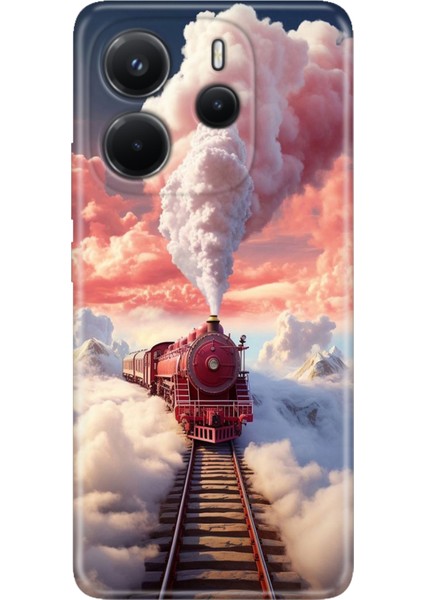 Xiaomi Redmi Note 14 4g Kılıf Desenli Baskılı Tpu Rubber Kapak Tren