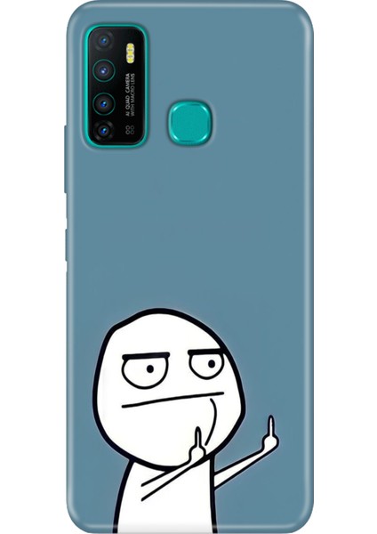 Infinix Hot 9 Kılıf Desenli Baskılı Tpu Rubber Kapak Trollcük