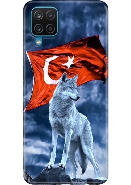 Samsung Galaxy A12 M12 Kılıf Desenli Baskılı Tpu Rubber Kapak Türk Tc