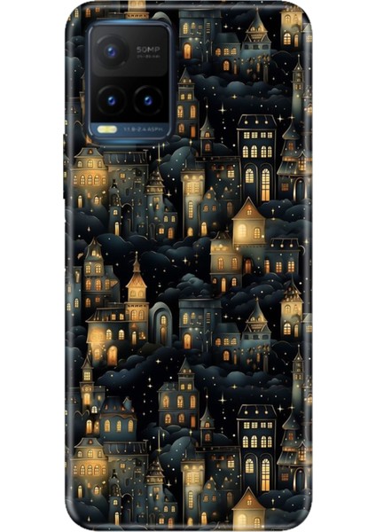 Vivo Y21S Kılıf Desenli Baskılı Tpu Rubber Kapak Viyana