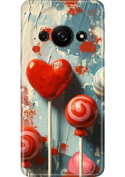 Xiaomi Redmi A3 Kılıf Desenli Baskılı Tpu Rubber Kapak Lollipop