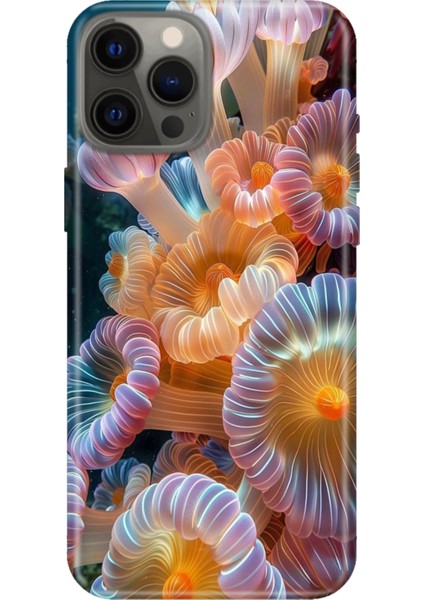 iPhone 12 Pro Max Kılıf Desenli Baskılı Tpu Rubber Kapak Okyanustaki Hayat