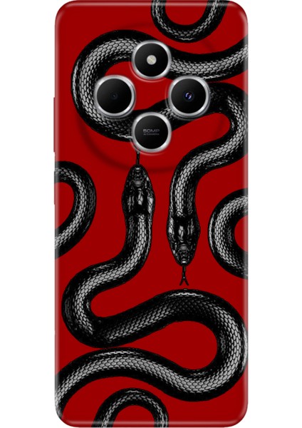 Xiaomi Redmi 14C Kılıf Desenli Baskılı Tpu Rubber Kapak Yılan Moda