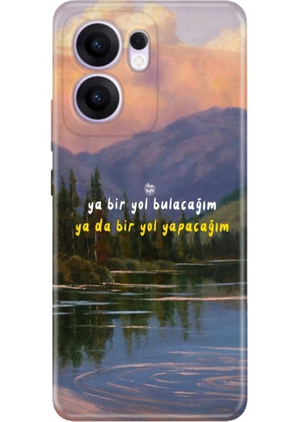 Oppo Reno 13F Kılıf Desenli Baskılı Tpu Rubber Kapak Bir Yol