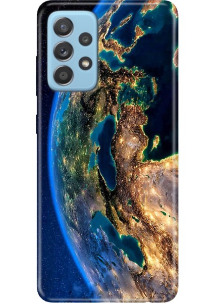 Samsung Galaxy A53 Kılıf Desenli Baskılı Tpu Rubber Kapak World Night