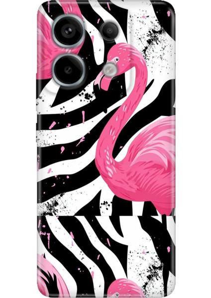 Xiaomi Redmi Note 13 Pro 5g - Poco X6 Kılıf Desenli Baskılı Tpu Rubber Kapak X-Flamingos