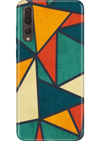 Huawei P20 Pro Kılıf Desenli Baskılı Tpu Rubber Kapak Wall