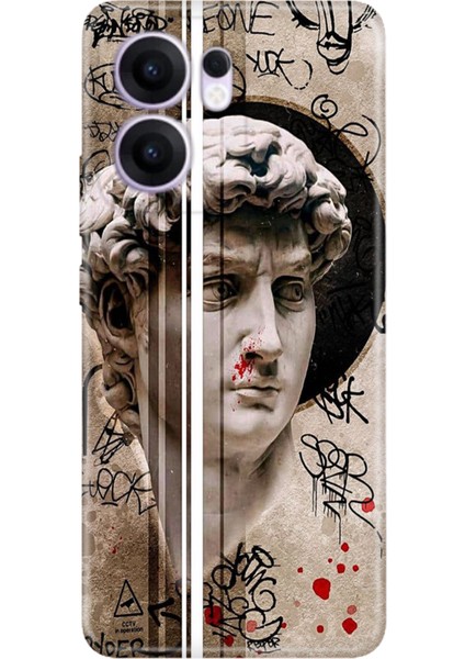 Oppo Reno 13F Kılıf Desenli Baskılı Tpu Rubber Kapak Tanrıça