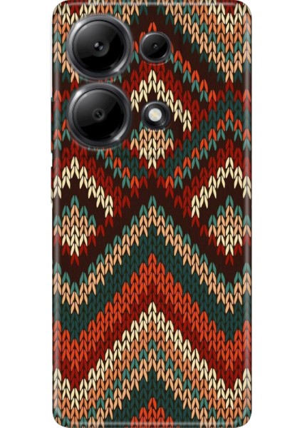Xiaomi Redmi Note 13 Pro 4g Kılıf Desenli Baskılı Tpu Rubber Kapak Zikzak