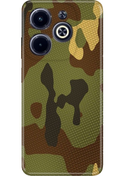 Infinix Hot 40 Kılıf Desenli Baskılı Tpu Rubber Kapak Çöl Askeri