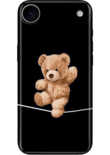 iPhone 17 Air Kılıf Desenli Baskılı Tpu Rubber Kapak Teddybear Cambaz
