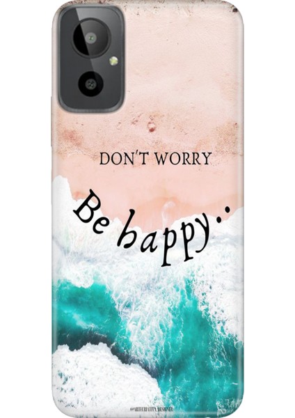 General Mobile Gm 23-Se Kılıf Desenli Baskılı Tpu Rubber Kapak Be Happy