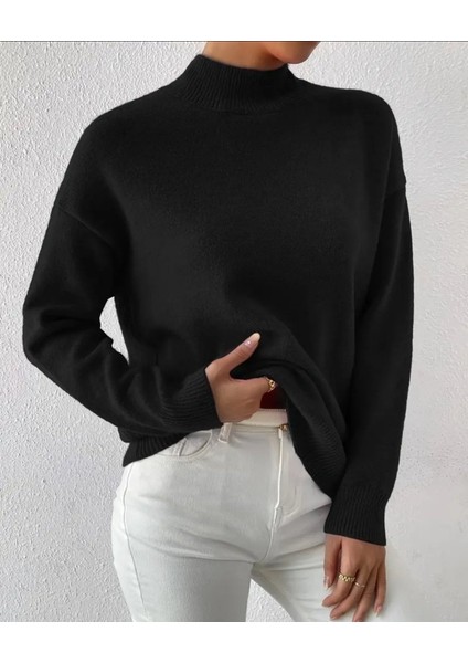 Kadın Uzun Kollu Balıkçı Yaka Triko Bluz modelleri