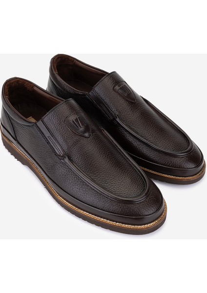 Erkek Hakiki Deri Kahverengi Loafer Ayakkabı 374 1401 Erk Ayk SK25-26 Kahve Fltr fiyatları