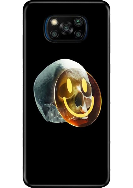 Xiaomi Poco X3 Nfc - Pro Kılıf Desenli Baskılı Tpu Rubber Kapak Iskeletin Gülüşü