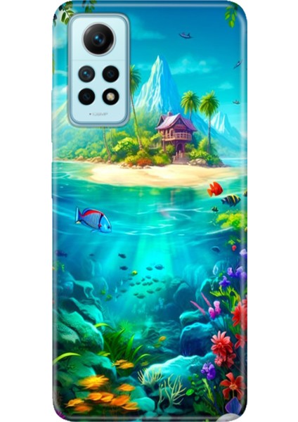 Xiaomi Redmi Note 12 Pro 4g Kılıf Desenli Baskılı Tpu Rubber Kapak Island