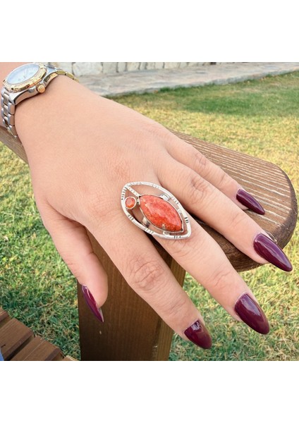 Aura Doğaltaş Gümüş Yüzük modelleri