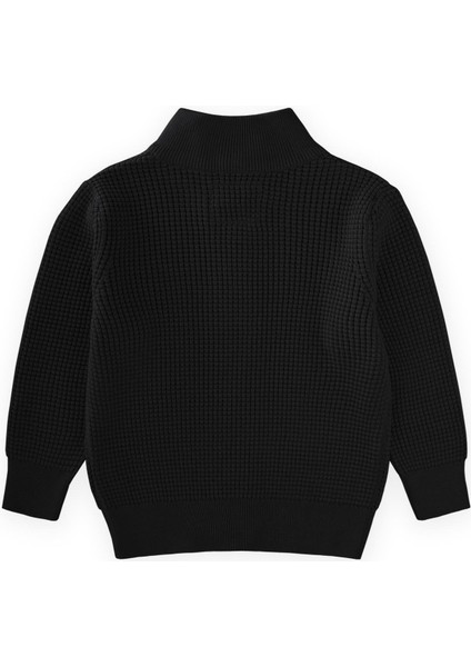 Selanik Fermuarlı Triko Hırka 2-11 Yaş Siyah fiyatları