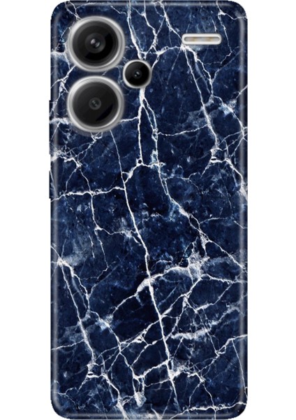 Xiaomi Redmi Note 13 Pro Plus 5g Kılıf Desenli Baskılı Tpu Rubber Kapak Dark Blue