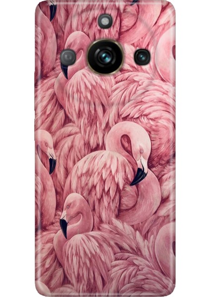Realme 11 Pro Kılıf Desenli Baskılı Tpu Rubber Kapak Flamingo Pattern