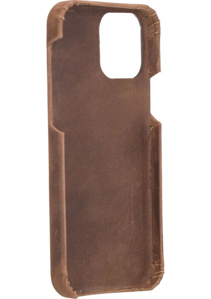 Apple iPhone 12 Pro Uyumlu Deri Arka Kapak F360 G2 Antik Kahve fırsatları