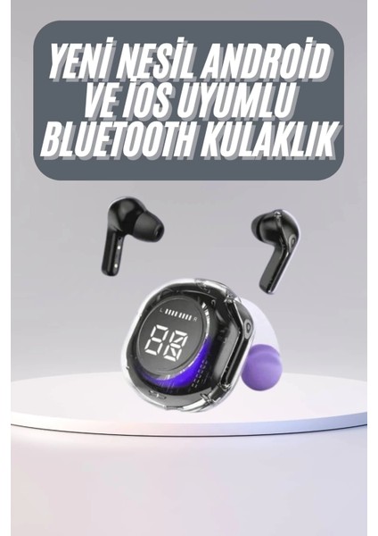 Kulak Içi Bluetooth Kulaklık Anc Enc Özellikli Şarj Göstergeli Kablosuz Kulaklık