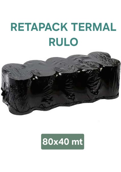 80X40 Termal Yazıcı Kağıdı – Fiş Rulosu (Yüksek Kalite) 100 Adet Rulo - 10 Paket