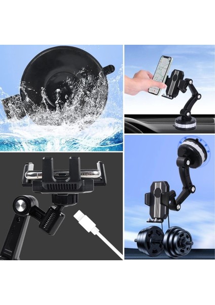 Jel Vantuzlu Cama Takılabilen Güçlü 360 Derece Dönebilen Ayarlanabilir Araç Içi Vantuzlu Telefon Tutucu fiyatları