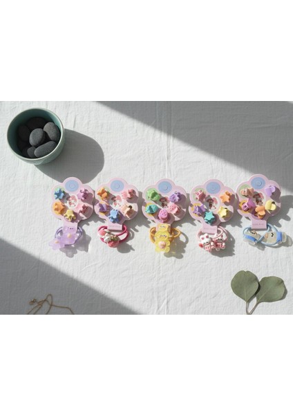 Kız Çocuk Sürpriz Hediye Saç Tokası Kartı (Farklı Renklerde)