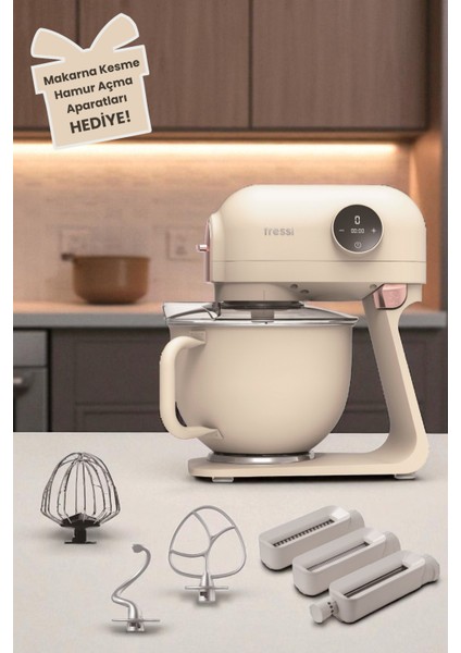 Tam Döküm Demir Hamur Yoğurma Makinesi Standlı Mikser Mutfak Şefi FR-SM2503 Allegro