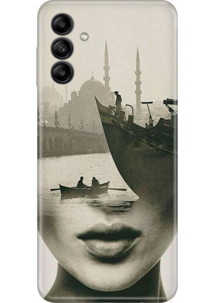 Samsung Galaxy M14 Kılıf Desenli Baskılı Tpu Rubber Kapak Istanbul