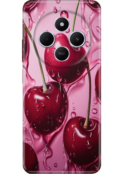 Xiaomi Redmi A4 5g Kılıf Desenli Baskılı Tpu Rubber Kapak Kirazın Dansı