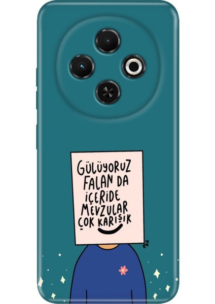 Tecno Spark 30C Kılıf Desenli Baskılı Tpu Rubber Kapak Gülüyoruz