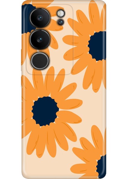 Vivo V29 5g Kılıf Desenli Baskılı Tpu Rubber Kapak Flower Draw