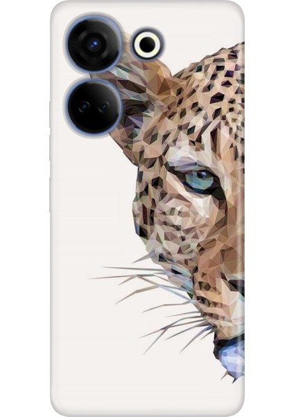Tecno Camon 20 Pro 4g Kılıf Desenli Baskılı Tpu Rubber Kapak Kaplan